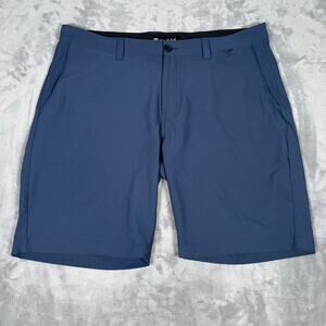 TravisMathew Blue Golf Shorts Size 38 Stretch Chino Style